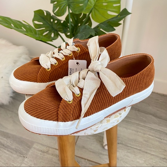 Superga Shoes - Superga • NWT Brown Corduroy Sneakers
